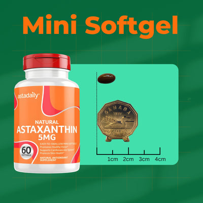 Astadaily pure astaxanthin (5mg per mini softgel)