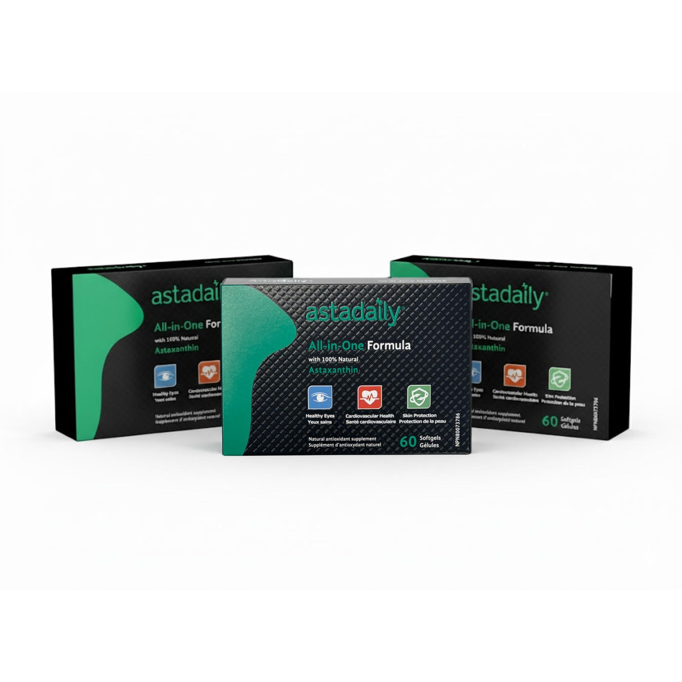 Astadaily® All-In-One Astaxanthin Supplement - Vision, Heart and Skin