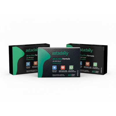 Astadaily® All-In-One Astaxanthin Supplement - Vision, Heart and Skin