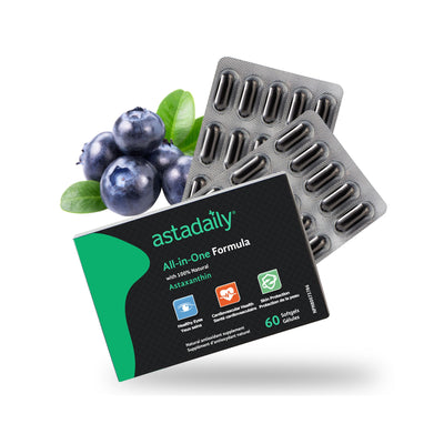 Astadaily® All-In-One Health Supplement - Vision, Heart and Skin