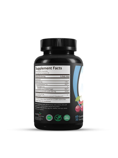 AstaDaily® Immune Boost Vegan Gummies (BLUE-30 servings) - 4mg Natural Astaxanthin with 100mg Vitamin C